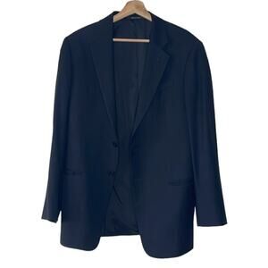 ARMANI COLLEZIONI MEN'S SINGLE BREASTED  BLACK  WOOL BLAZER‎  SIZE 40R
